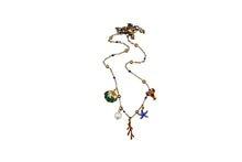 Load image into Gallery viewer, Nautical Enamel Multi Charm Necklace
