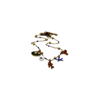 Nautical Enamel Multi Charm Necklace