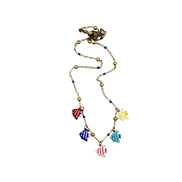 Colorful Fish Enamel Charm Necklace