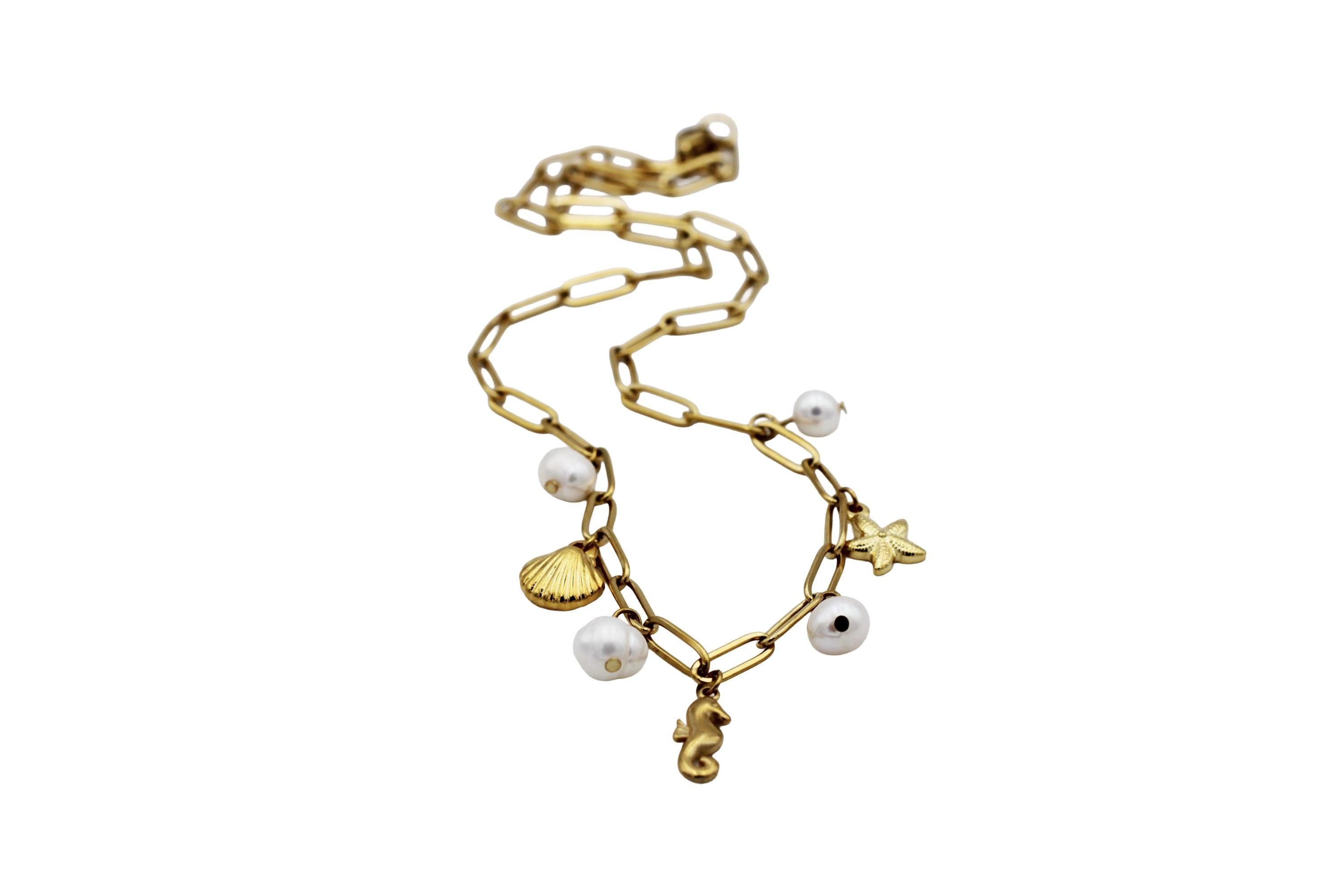 Nautical Multi Charm Necklace