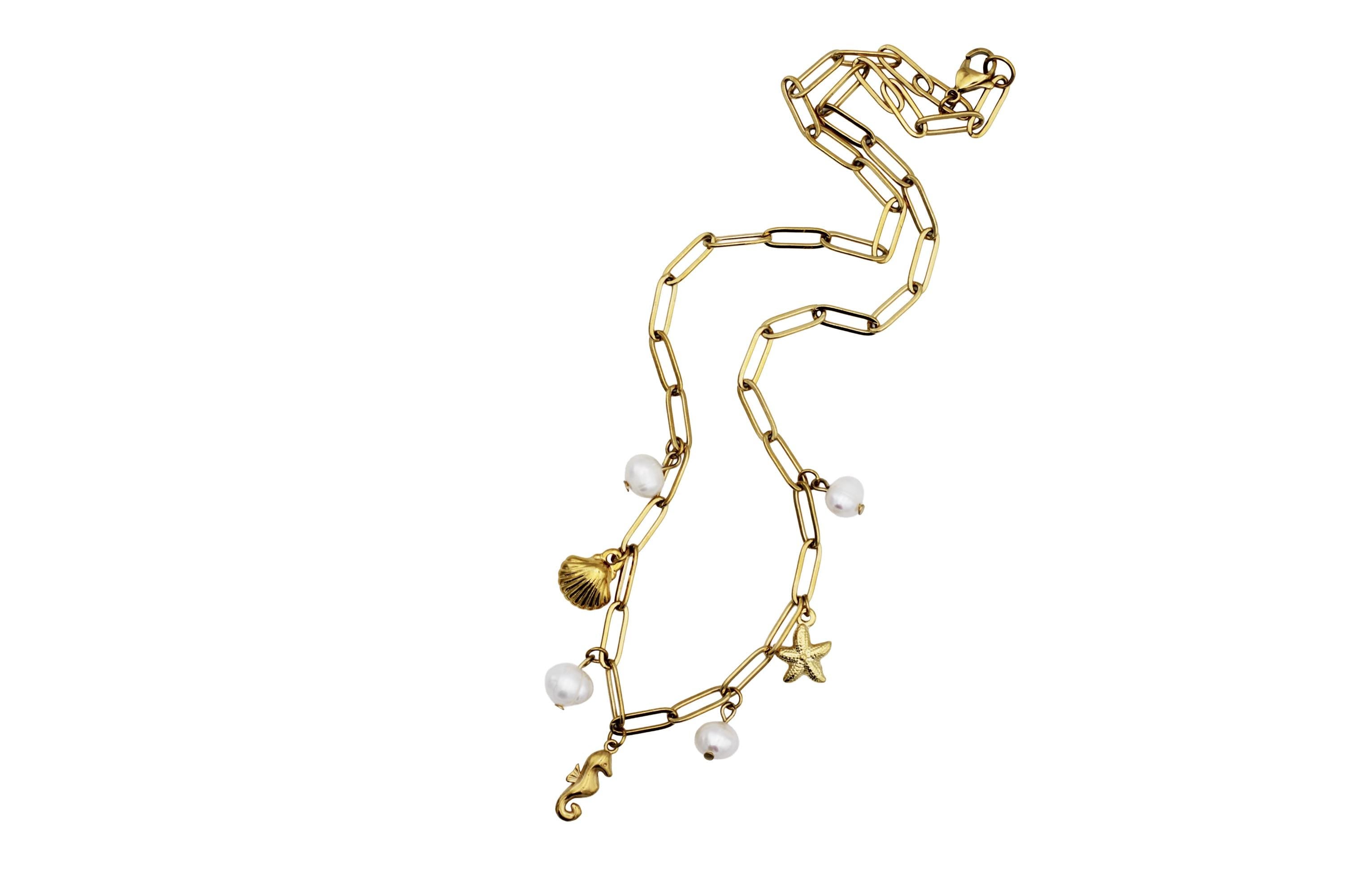 Nautical Multi Charm Necklace