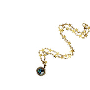 Gold Abalone Sun Necklace