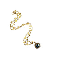 Gold Abalone Sun Necklace
