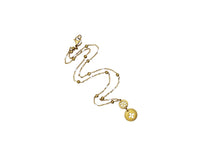 Load image into Gallery viewer, Gold Enamel Quatrefoil Necklace
