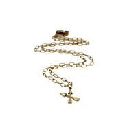 Gold Double Arrows Necklace