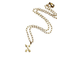 Gold Double Arrows Necklace