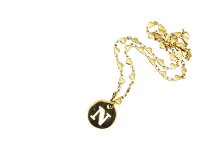 Gold N Circle Charm Necklace