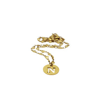 Gold N Circle Charm Necklace