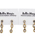 Gold Rhinestone Classic Dangle Earrings
