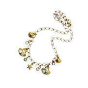 Mermaid Sea Shell Multi Charm Necklace