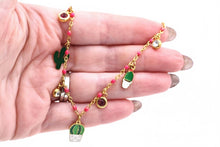 Load image into Gallery viewer, Enamel Cactus Multi Charm Necklace
