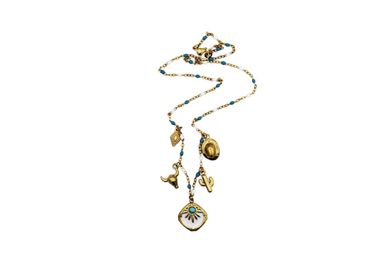 Western Multi Charm Necklace