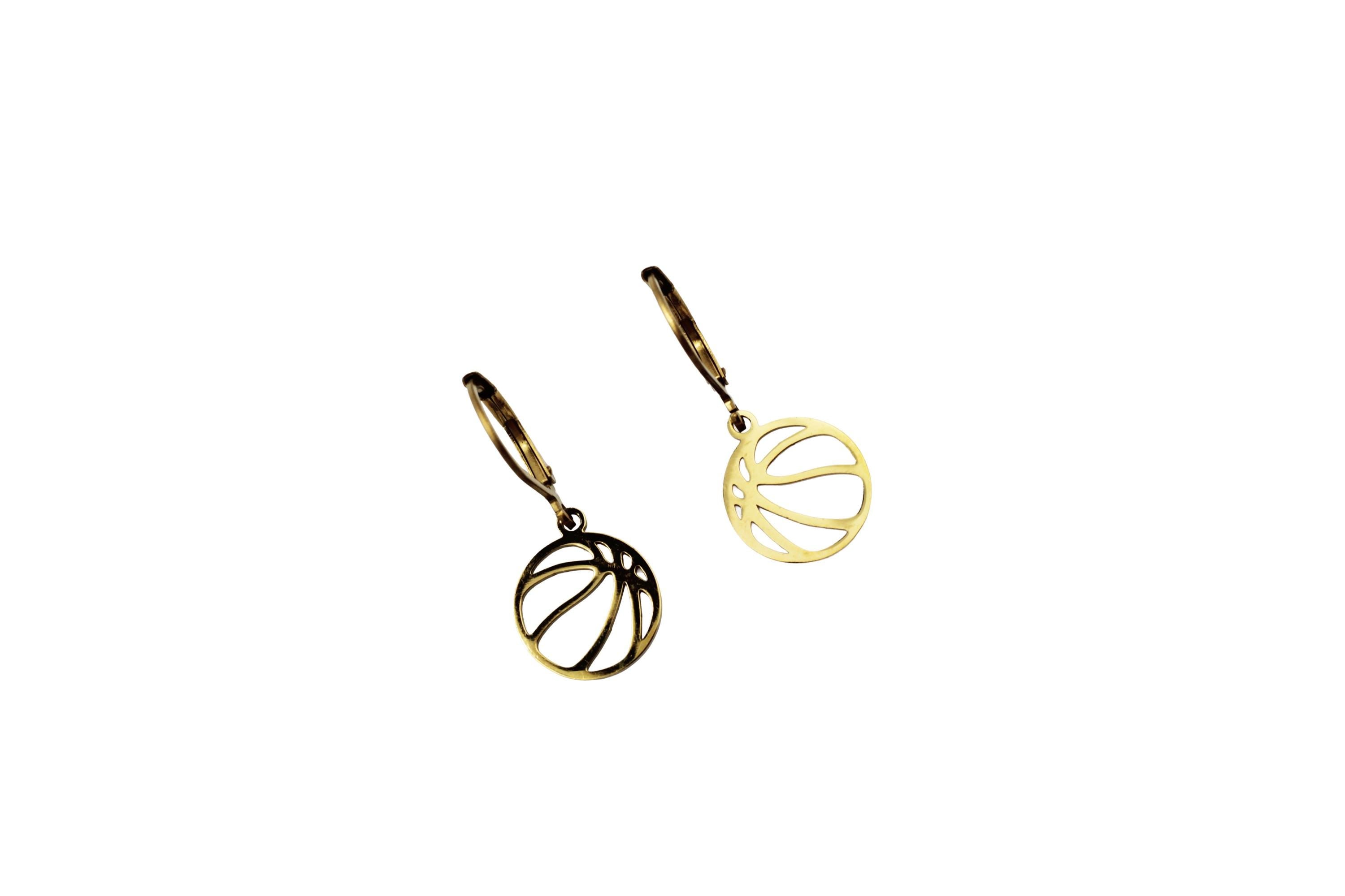 Dainty Basketball Earrings