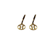 Dainty Baseball Softball Earrings