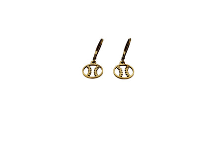 Dainty Baseball Softball Earrings