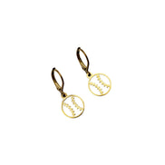 Dainty Baseball Softball Earrings