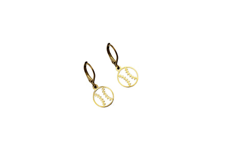 Dainty Baseball Softball Earrings