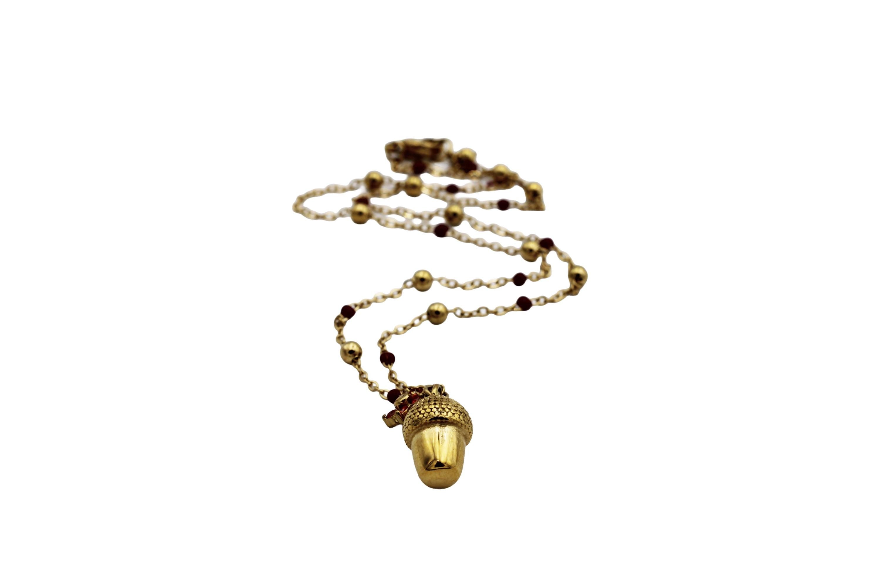 Acorn Charm Necklace