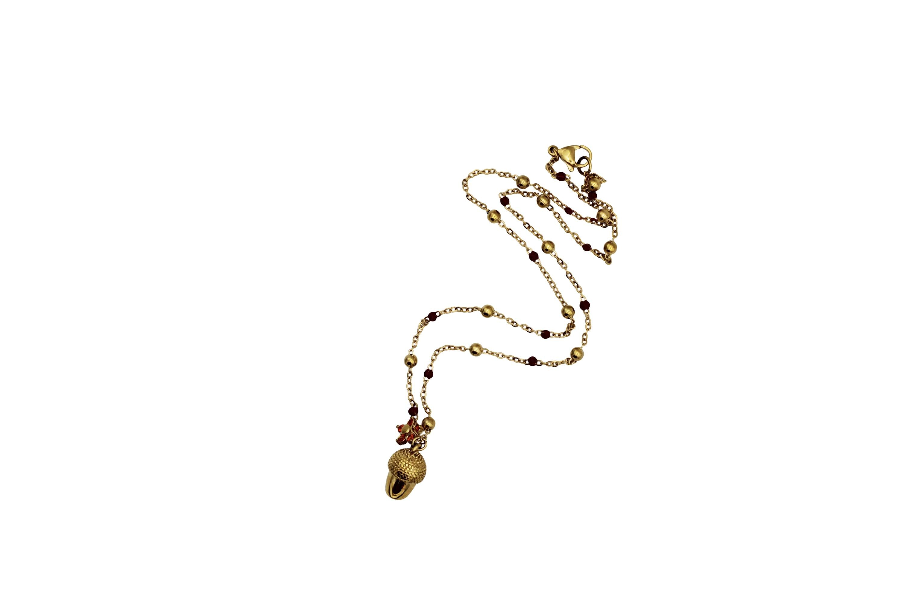 Acorn Charm Necklace