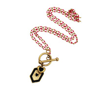 Black & Pink Heart Necklace