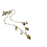 Colorful Travel Multi Charm Necklace