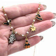 Spooky Halloween Multi Charm Necklace