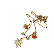 Fall Leaves Multi Charm Necklace