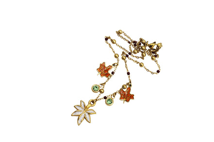 Fall Leaves Multi Charm Necklace