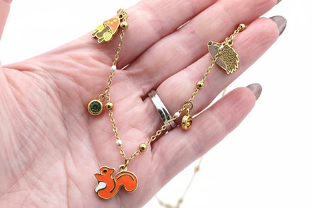 Woodland Animals Multi Charm Necklace