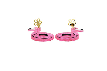 Flamingo Floatie Earrings