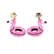 Flamingo Floatie Earrings