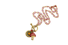 Load image into Gallery viewer, Mushroom &amp; Flower Charm Necklace
