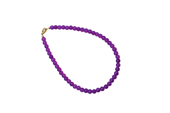 Purple Beaded Necklace