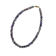 Purple Faceted Bead Necklace