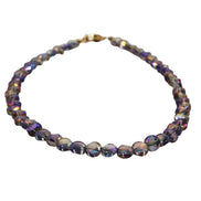 Purple Faceted Bead Necklace