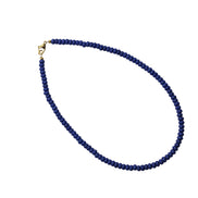 Blue Rondelle Bead Necklace