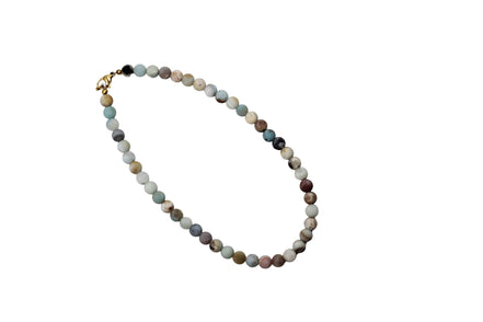 Matte Amazonite Bead Necklace