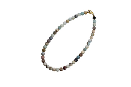 Matte Amazonite Bead Necklace