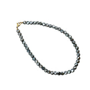 Olive Green Faceted Bead Necklace