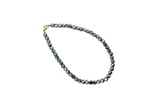Load image into Gallery viewer, Olive Green Faceted Bead Necklace
