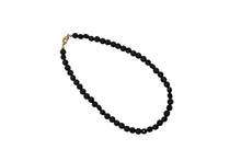 Load image into Gallery viewer, Black Faceted Bead Necklace
