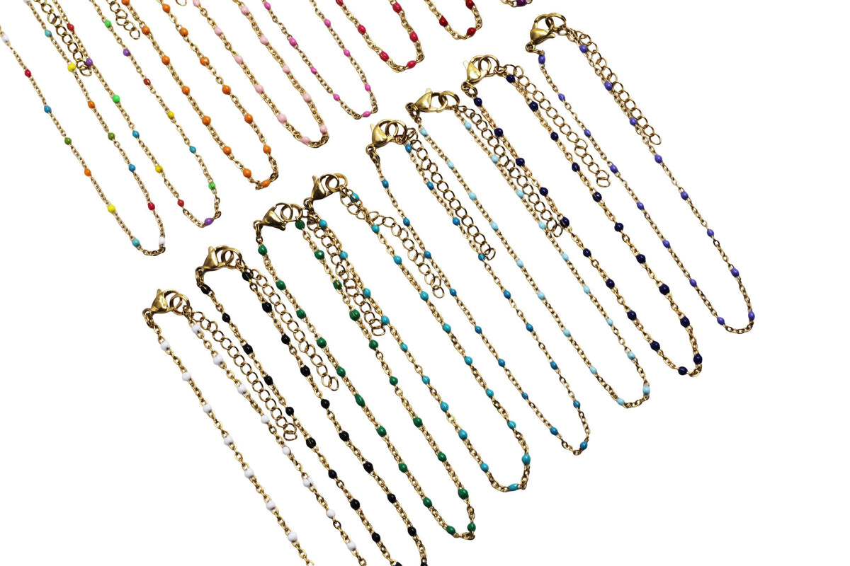 Gold Enamel Bracelet