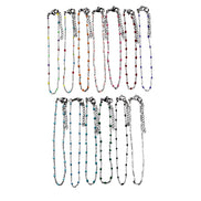 Silver Enamel Anklet