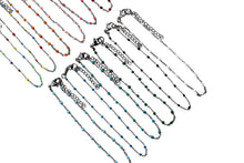 Load image into Gallery viewer, Silver Enamel Anklet
