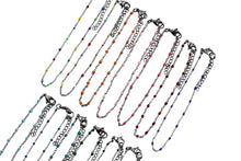 Load image into Gallery viewer, Silver Enamel Anklet
