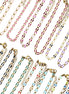 Gold Enamel Oversized Curb Chain Bracelet