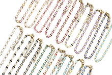 Load image into Gallery viewer, Gold Enamel Oversized Curb Chain Bracelet
