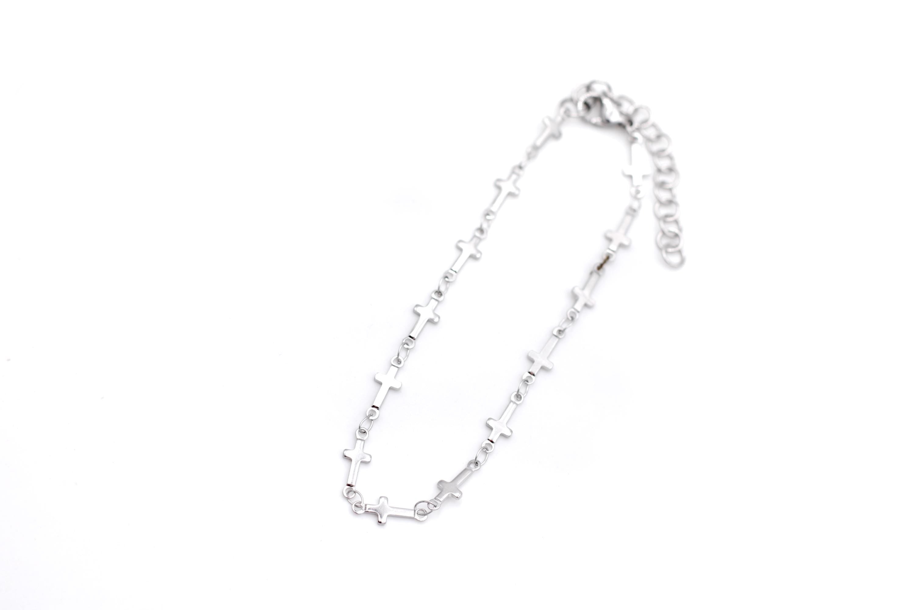 Cross Chain Anklet