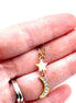 Dainty Moon & Star Rhinestone Necklace