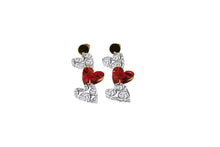 Load image into Gallery viewer, Volleyball Triple Heart Earrings
